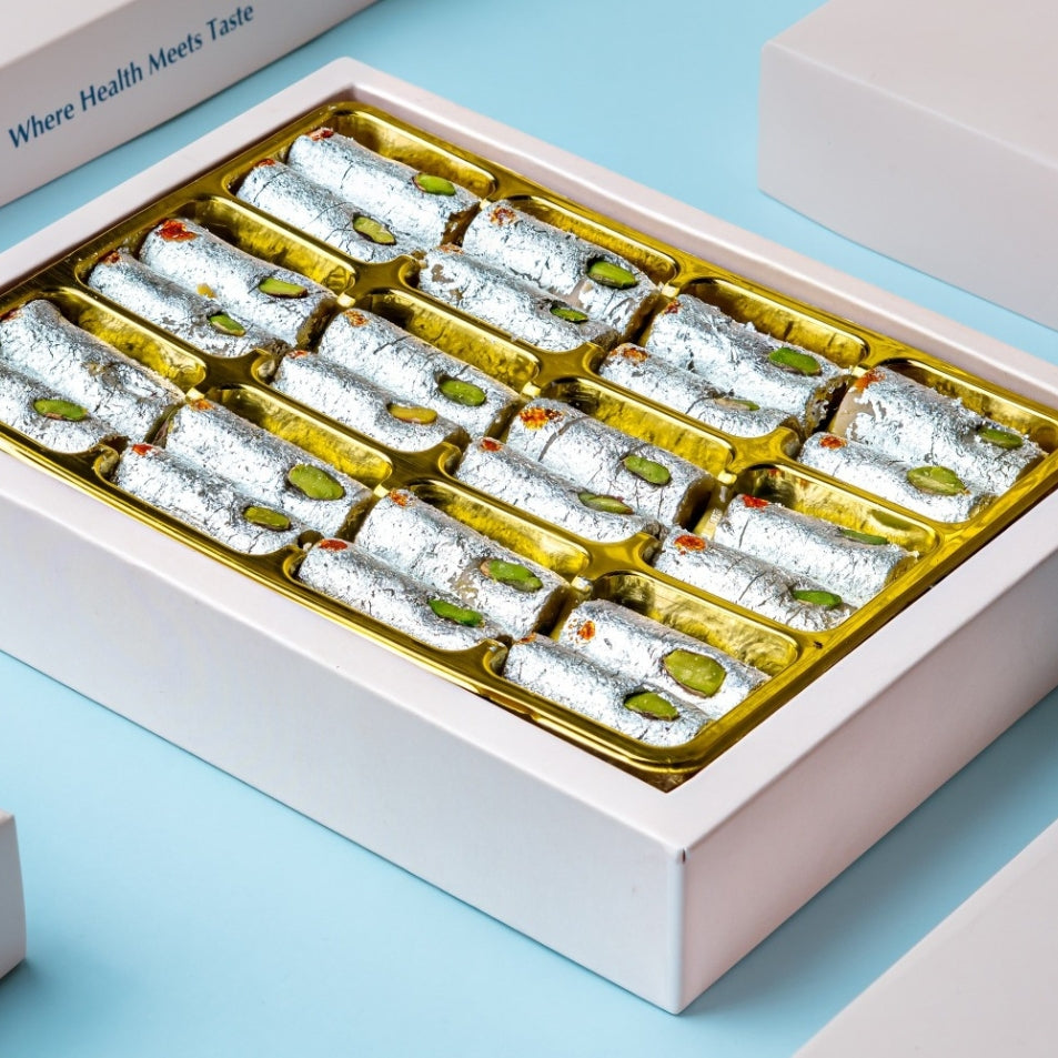 Classic Kaju Pista Roll - 24 Pieces