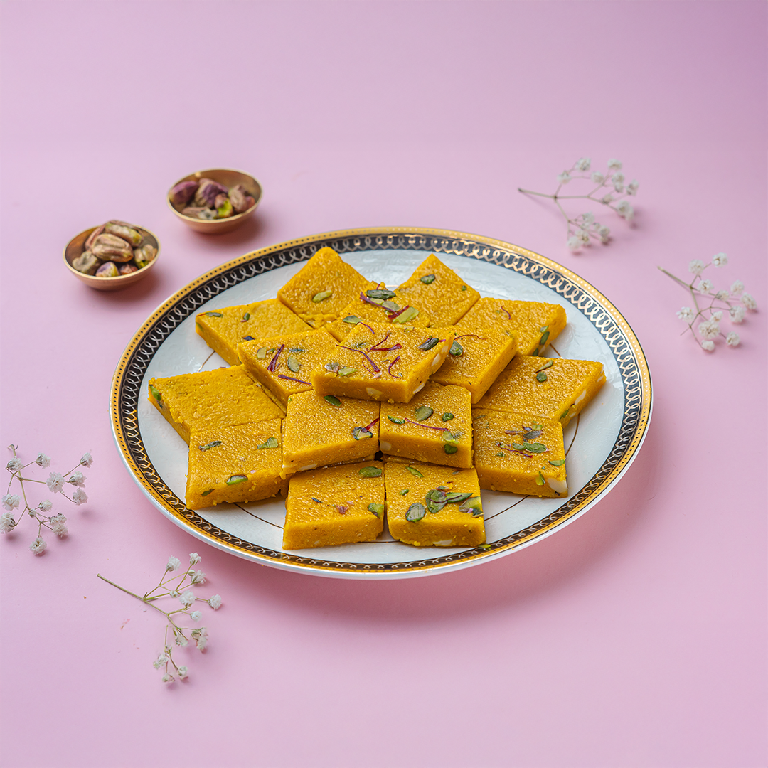 Kesar Kaju Katli
